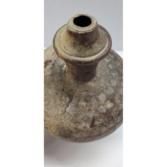 3 Metal Artifacts Brass Copper Pitcher Lotus Blossom Shaker missing top Vintage - Picture 10 of 12